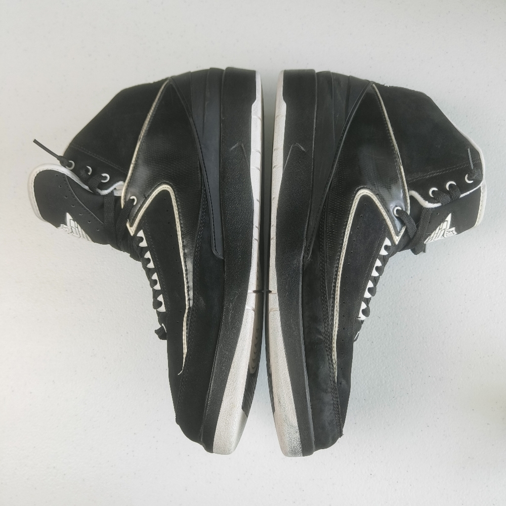 Jordan 2 Retro QF Black 2010 men's sports shoes size 13 style 395709-001. used d - Picture 2 of 16